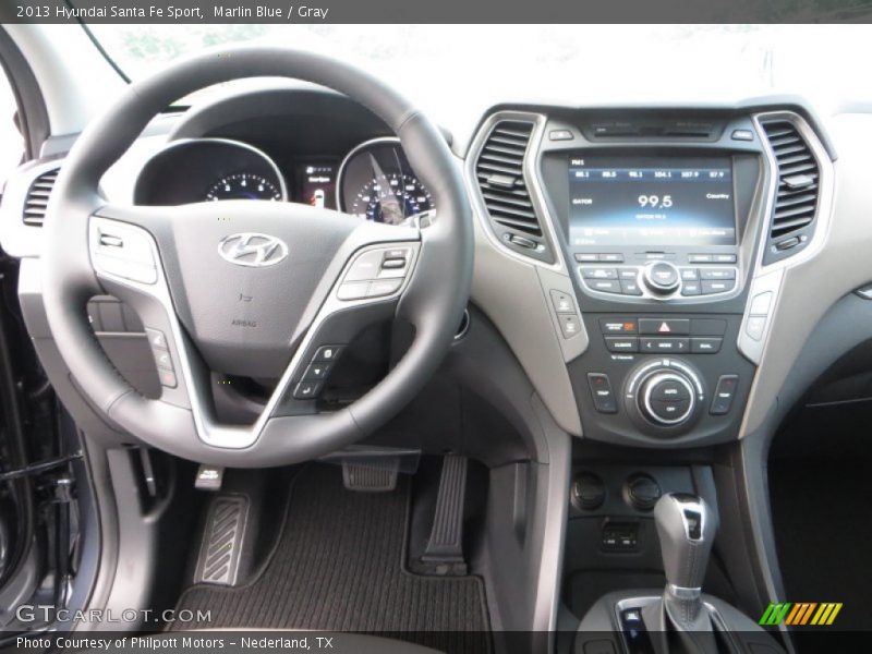 Marlin Blue / Gray 2013 Hyundai Santa Fe Sport