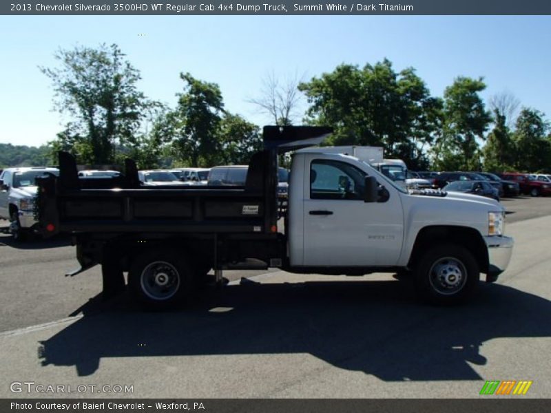 Summit White / Dark Titanium 2013 Chevrolet Silverado 3500HD WT Regular Cab 4x4 Dump Truck