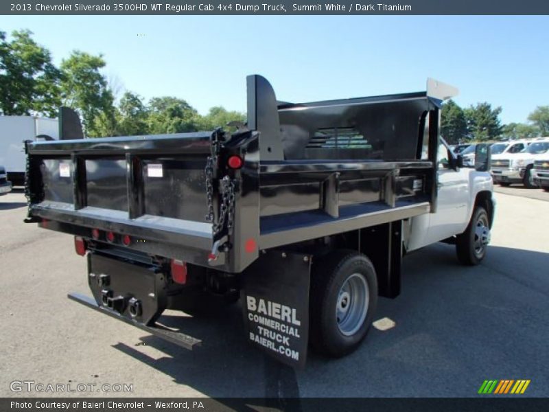 Summit White / Dark Titanium 2013 Chevrolet Silverado 3500HD WT Regular Cab 4x4 Dump Truck