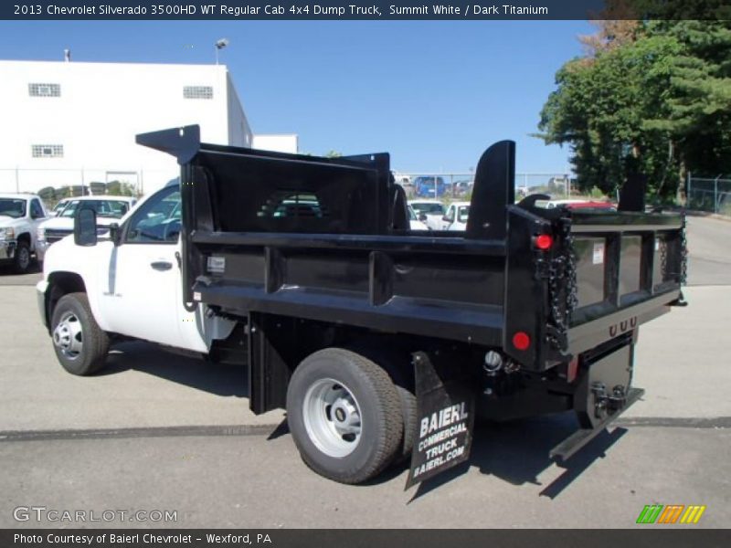 Summit White / Dark Titanium 2013 Chevrolet Silverado 3500HD WT Regular Cab 4x4 Dump Truck