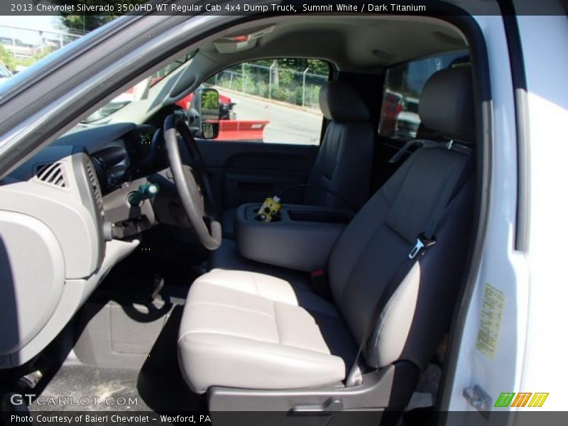 Summit White / Dark Titanium 2013 Chevrolet Silverado 3500HD WT Regular Cab 4x4 Dump Truck