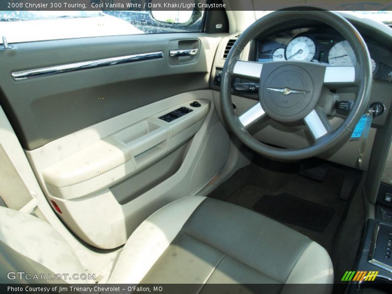 Cool Vanilla White / Dark Khaki/Light Graystone 2008 Chrysler 300 Touring