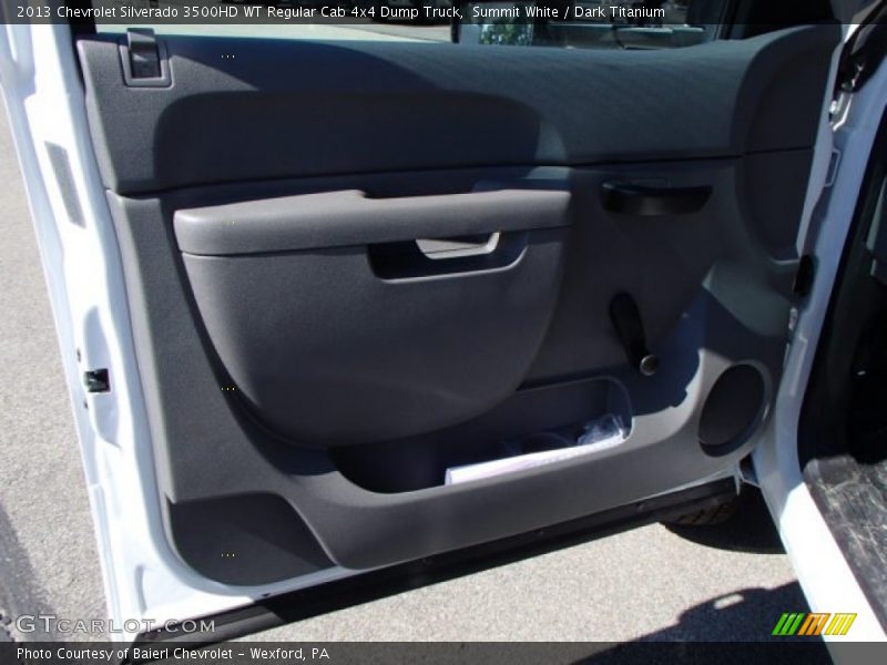 Summit White / Dark Titanium 2013 Chevrolet Silverado 3500HD WT Regular Cab 4x4 Dump Truck