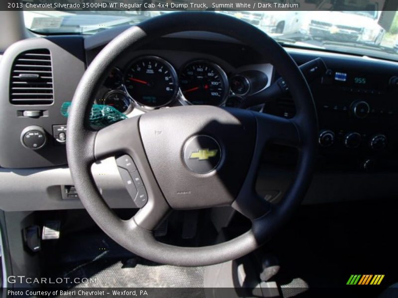 Summit White / Dark Titanium 2013 Chevrolet Silverado 3500HD WT Regular Cab 4x4 Dump Truck