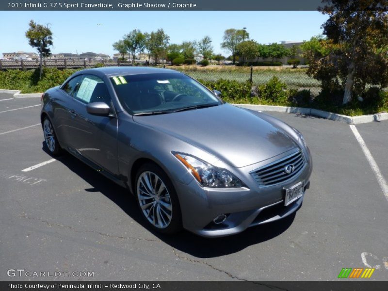 Graphite Shadow / Graphite 2011 Infiniti G 37 S Sport Convertible