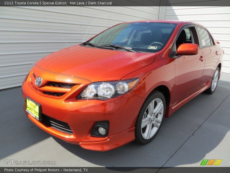 Hot Lava / Dark Charcoal 2013 Toyota Corolla S Special Edition