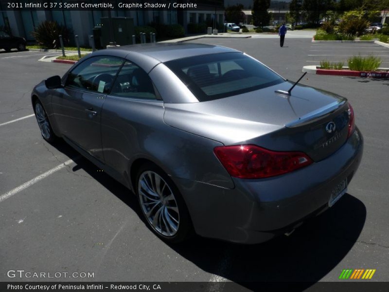 Graphite Shadow / Graphite 2011 Infiniti G 37 S Sport Convertible