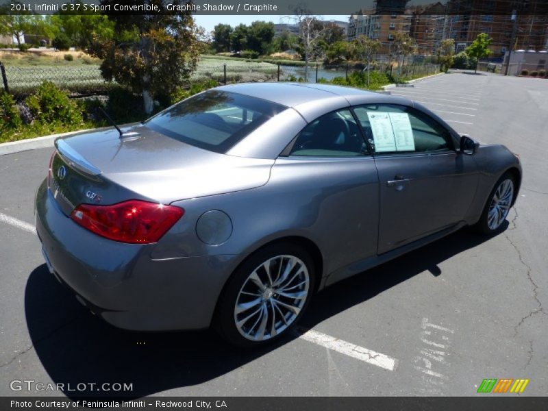 Graphite Shadow / Graphite 2011 Infiniti G 37 S Sport Convertible
