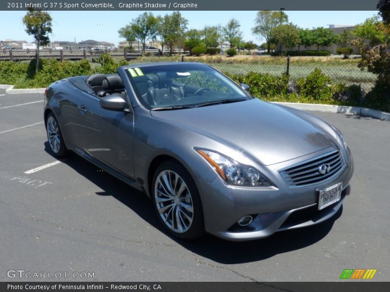 Graphite Shadow / Graphite 2011 Infiniti G 37 S Sport Convertible