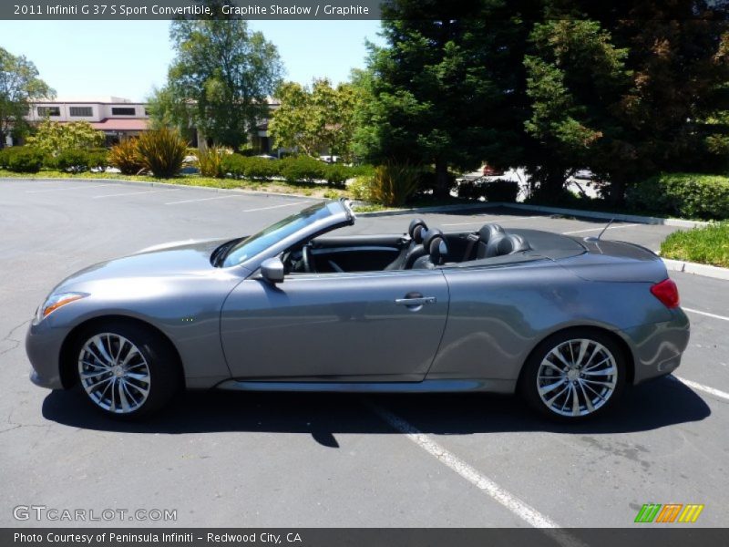 Graphite Shadow / Graphite 2011 Infiniti G 37 S Sport Convertible