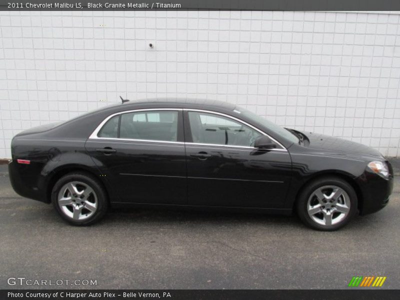 Black Granite Metallic / Titanium 2011 Chevrolet Malibu LS