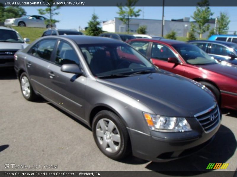 Willow Gray / Gray 2009 Hyundai Sonata GLS