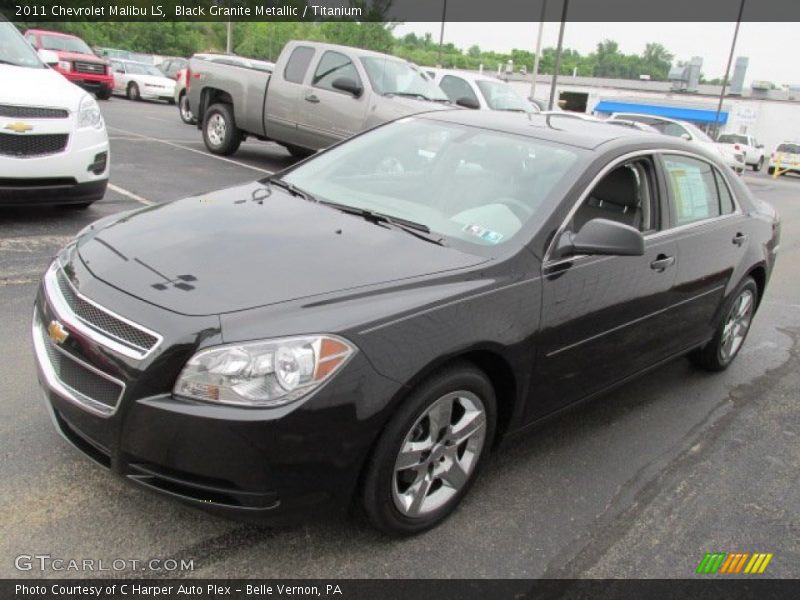 Black Granite Metallic / Titanium 2011 Chevrolet Malibu LS