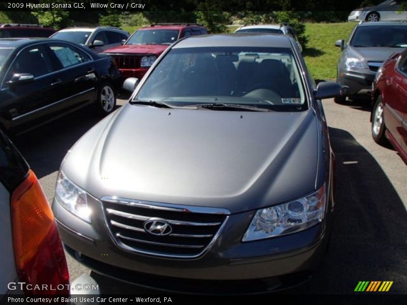 Willow Gray / Gray 2009 Hyundai Sonata GLS