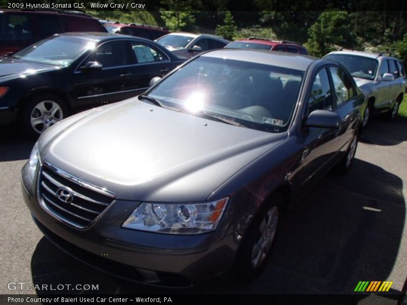 Willow Gray / Gray 2009 Hyundai Sonata GLS