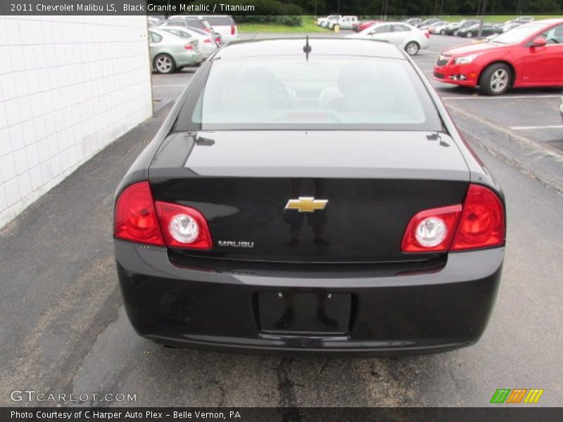 Black Granite Metallic / Titanium 2011 Chevrolet Malibu LS