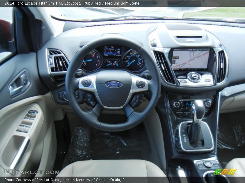 Dashboard of 2014 Escape Titanium 1.6L EcoBoost