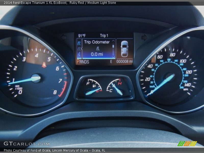  2014 Escape Titanium 1.6L EcoBoost Titanium 1.6L EcoBoost Gauges
