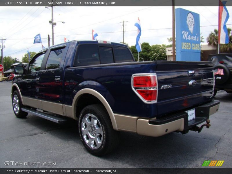 Dark Blue Pearl Metallic / Tan 2010 Ford F150 Lariat SuperCrew
