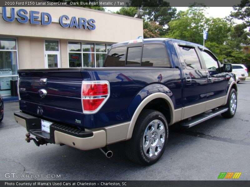 Dark Blue Pearl Metallic / Tan 2010 Ford F150 Lariat SuperCrew
