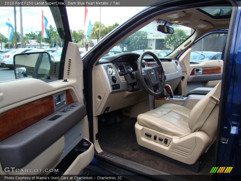 Dark Blue Pearl Metallic / Tan 2010 Ford F150 Lariat SuperCrew