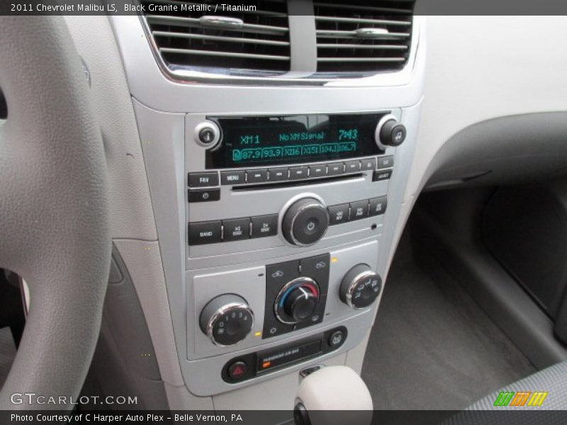 Black Granite Metallic / Titanium 2011 Chevrolet Malibu LS