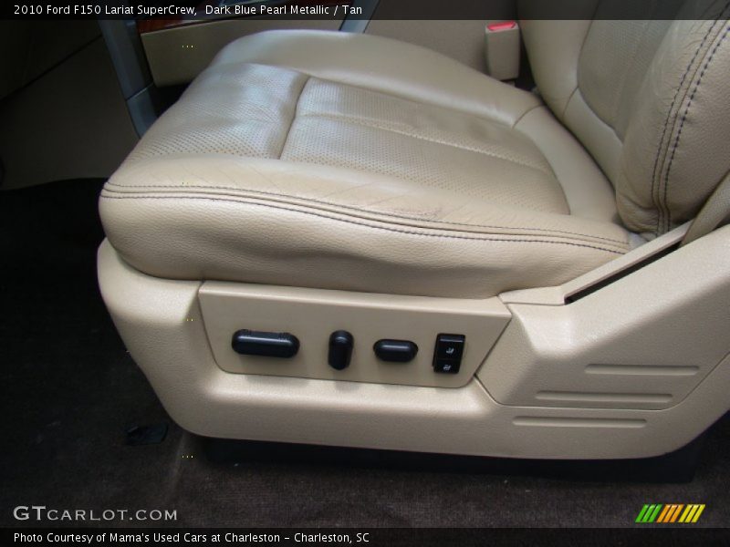 Dark Blue Pearl Metallic / Tan 2010 Ford F150 Lariat SuperCrew