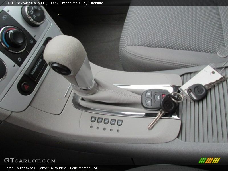 Black Granite Metallic / Titanium 2011 Chevrolet Malibu LS