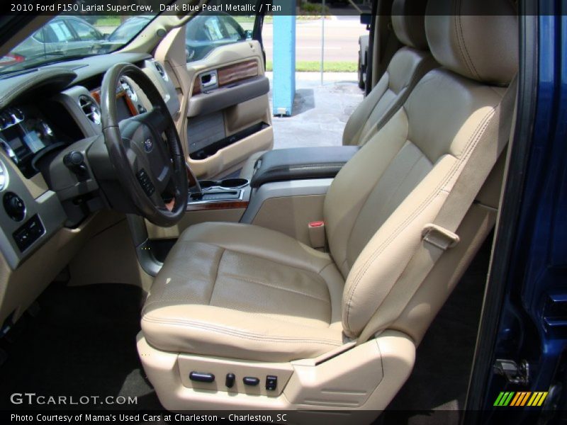 Dark Blue Pearl Metallic / Tan 2010 Ford F150 Lariat SuperCrew