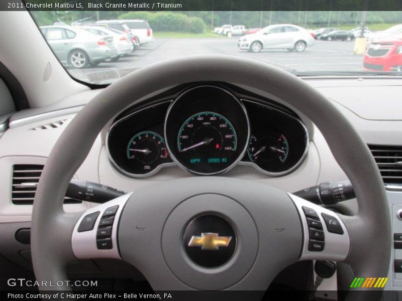 Black Granite Metallic / Titanium 2011 Chevrolet Malibu LS