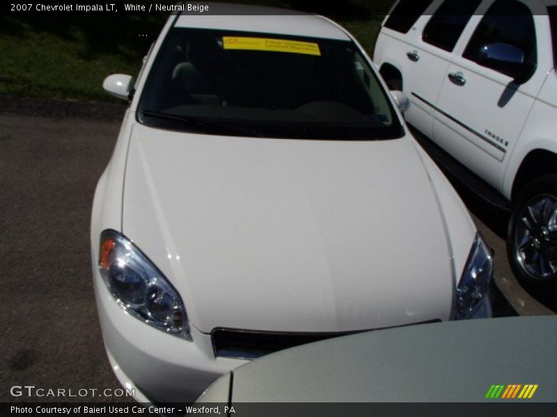 White / Neutral Beige 2007 Chevrolet Impala LT