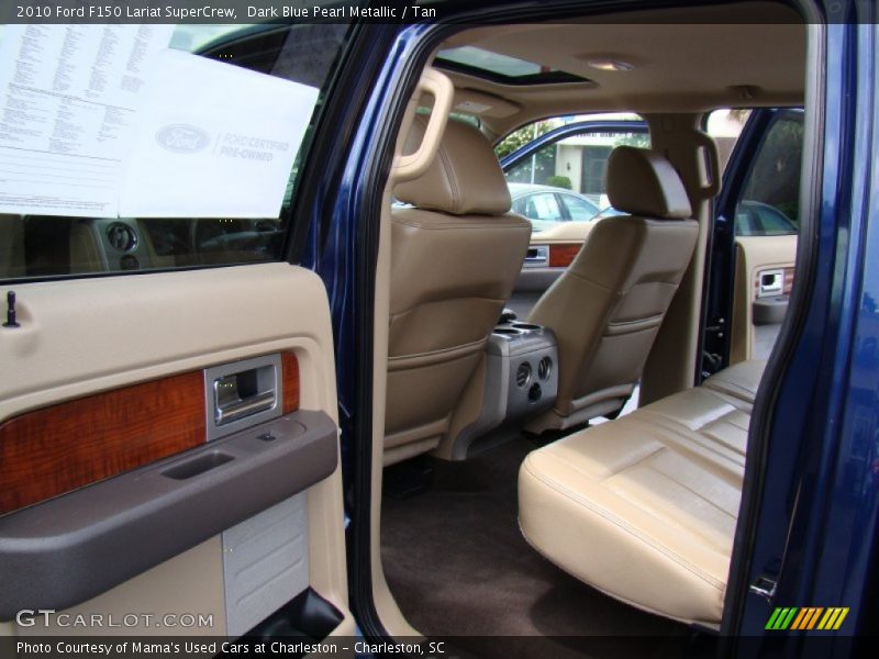 Dark Blue Pearl Metallic / Tan 2010 Ford F150 Lariat SuperCrew