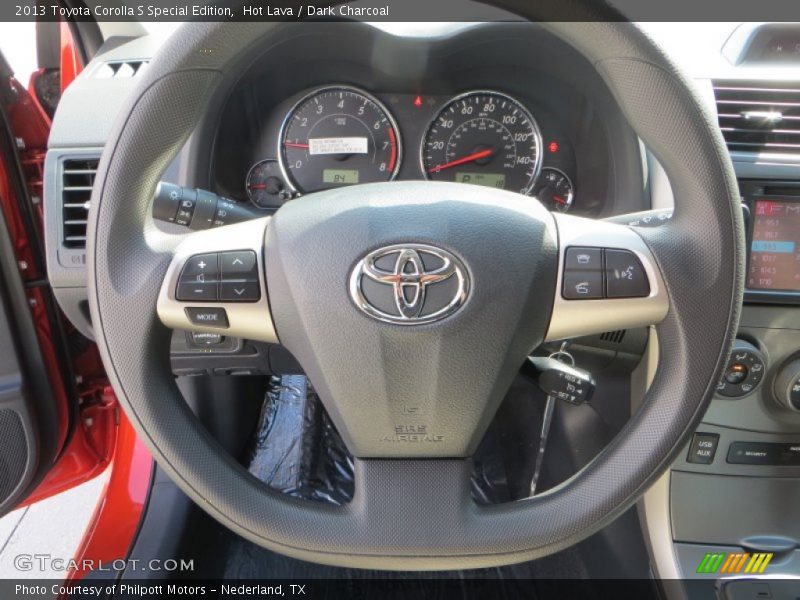 Hot Lava / Dark Charcoal 2013 Toyota Corolla S Special Edition
