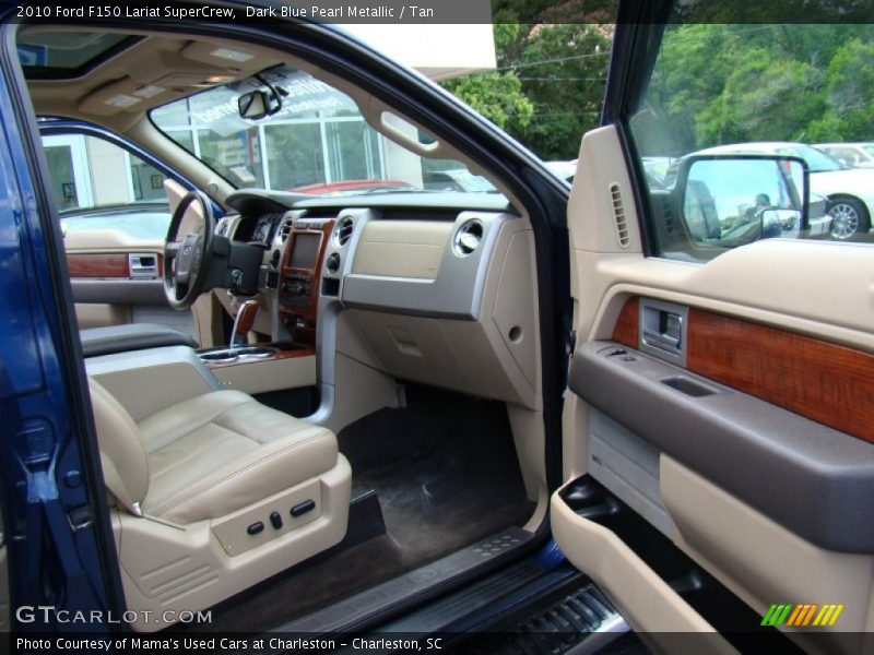 Dark Blue Pearl Metallic / Tan 2010 Ford F150 Lariat SuperCrew