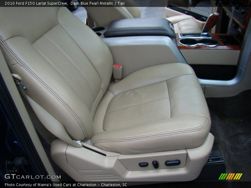 Dark Blue Pearl Metallic / Tan 2010 Ford F150 Lariat SuperCrew