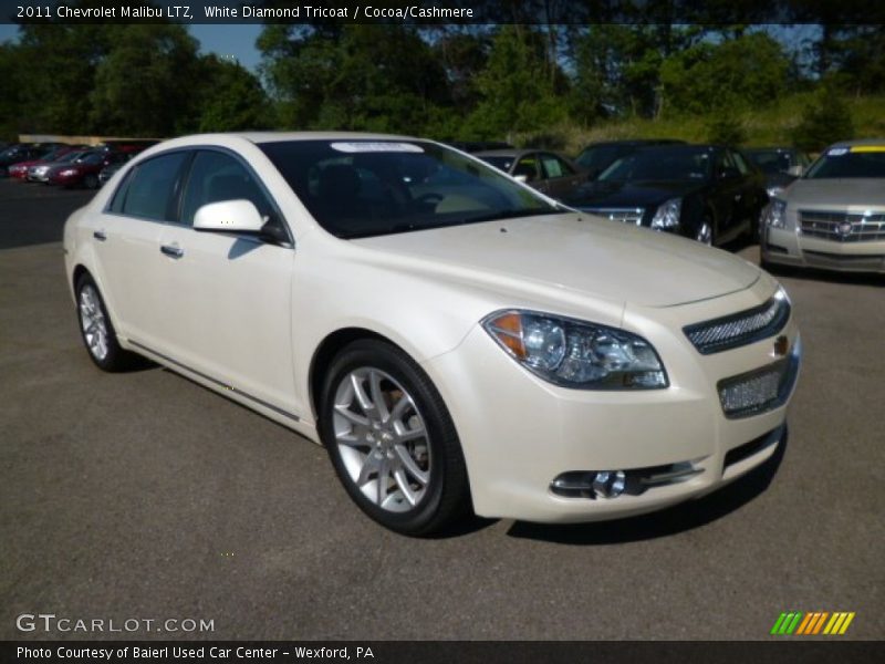 White Diamond Tricoat / Cocoa/Cashmere 2011 Chevrolet Malibu LTZ