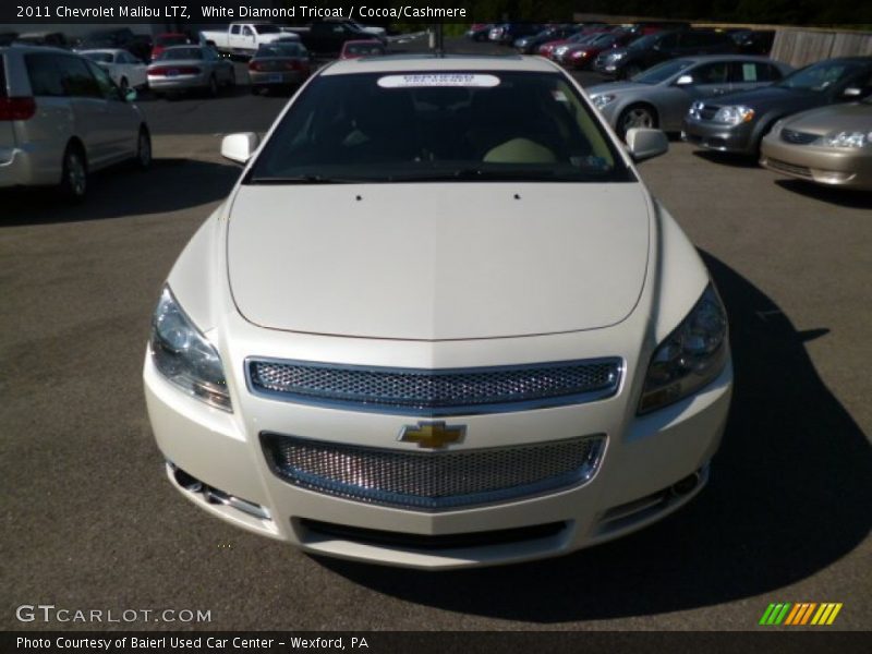 White Diamond Tricoat / Cocoa/Cashmere 2011 Chevrolet Malibu LTZ