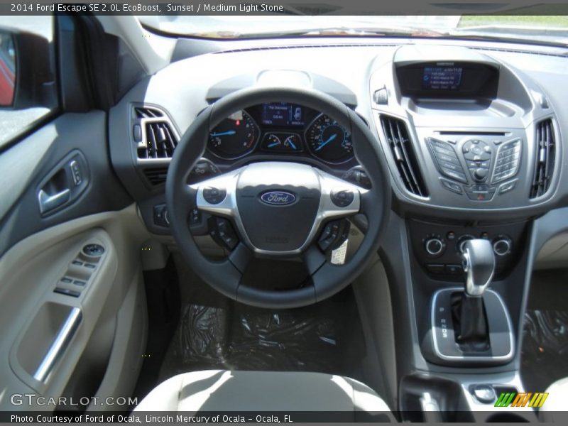 Dashboard of 2014 Escape SE 2.0L EcoBoost