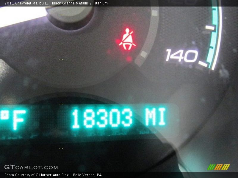 Black Granite Metallic / Titanium 2011 Chevrolet Malibu LS