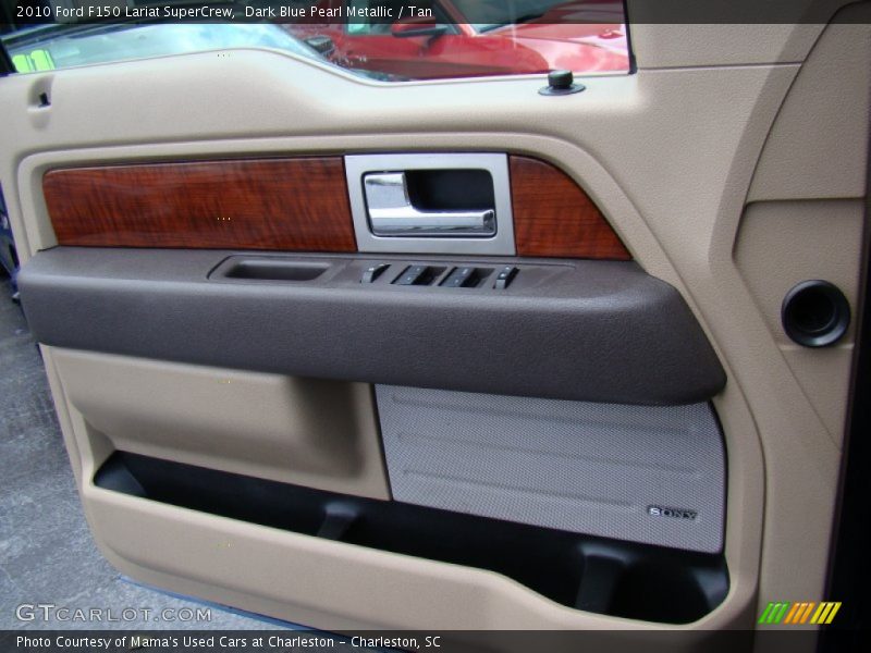 Dark Blue Pearl Metallic / Tan 2010 Ford F150 Lariat SuperCrew