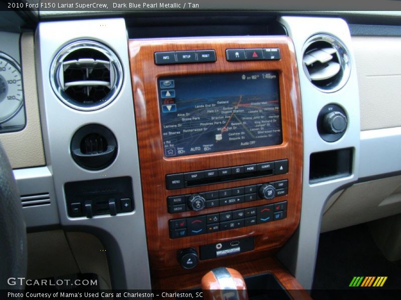 Dark Blue Pearl Metallic / Tan 2010 Ford F150 Lariat SuperCrew