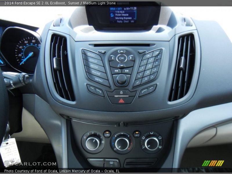 Controls of 2014 Escape SE 2.0L EcoBoost