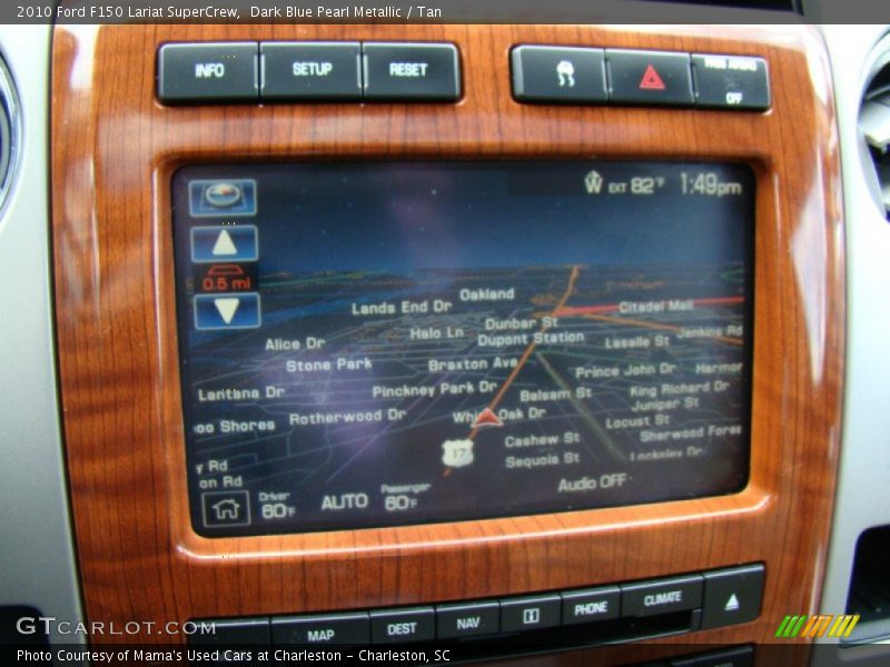 Dark Blue Pearl Metallic / Tan 2010 Ford F150 Lariat SuperCrew