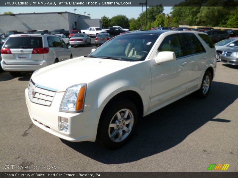 White Diamond Tricoat / Cashmere/Cocoa 2008 Cadillac SRX 4 V6 AWD