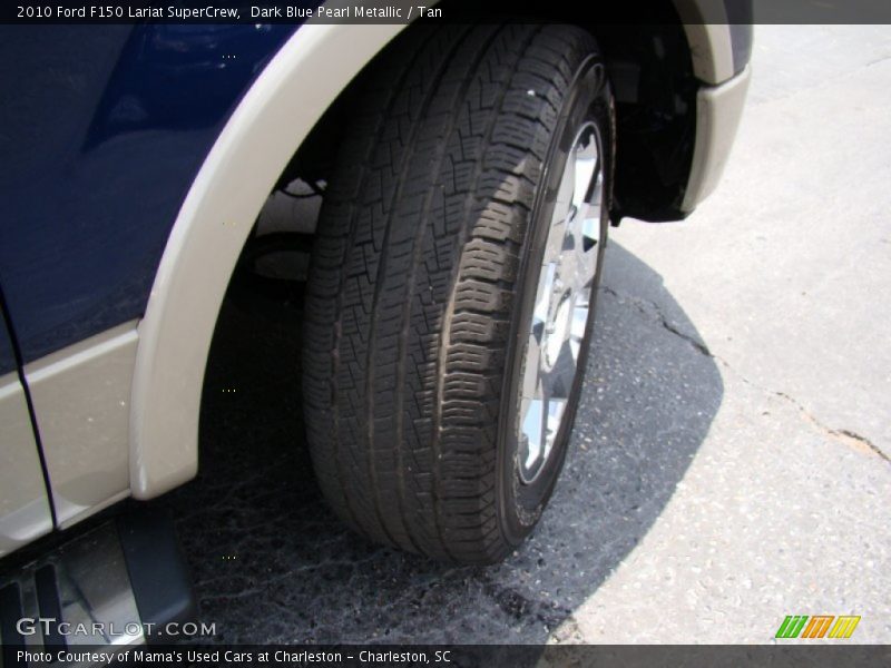 Dark Blue Pearl Metallic / Tan 2010 Ford F150 Lariat SuperCrew