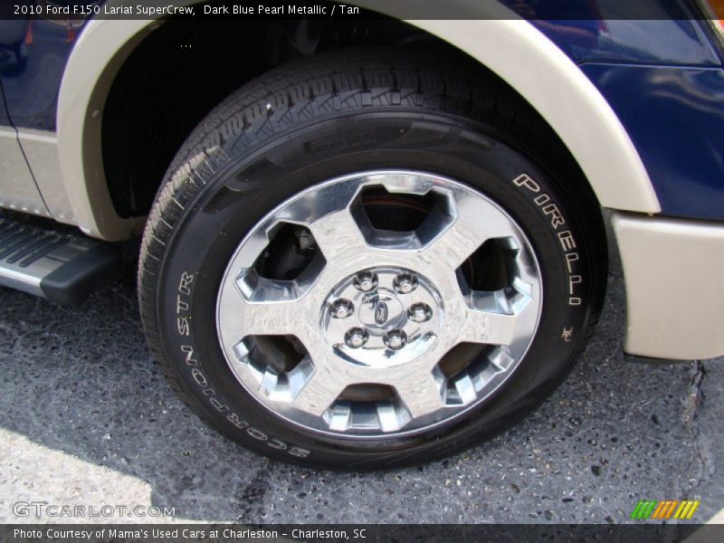 Dark Blue Pearl Metallic / Tan 2010 Ford F150 Lariat SuperCrew
