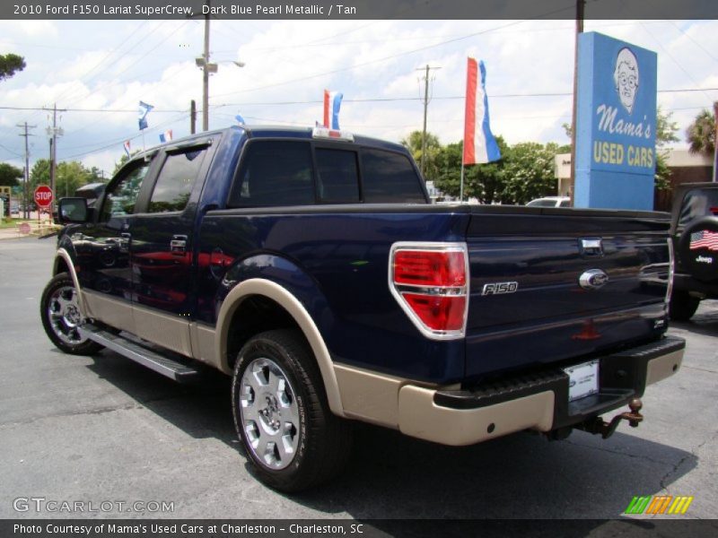 Dark Blue Pearl Metallic / Tan 2010 Ford F150 Lariat SuperCrew