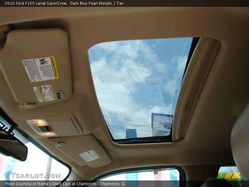 Dark Blue Pearl Metallic / Tan 2010 Ford F150 Lariat SuperCrew