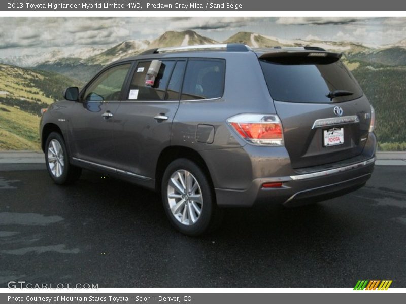 Predawn Gray Mica / Sand Beige 2013 Toyota Highlander Hybrid Limited 4WD