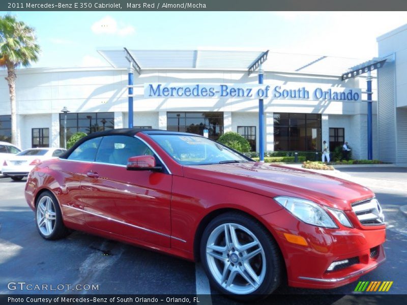 Mars Red / Almond/Mocha 2011 Mercedes-Benz E 350 Cabriolet